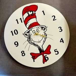 Dr Seuss Cat in the Hat Clock
